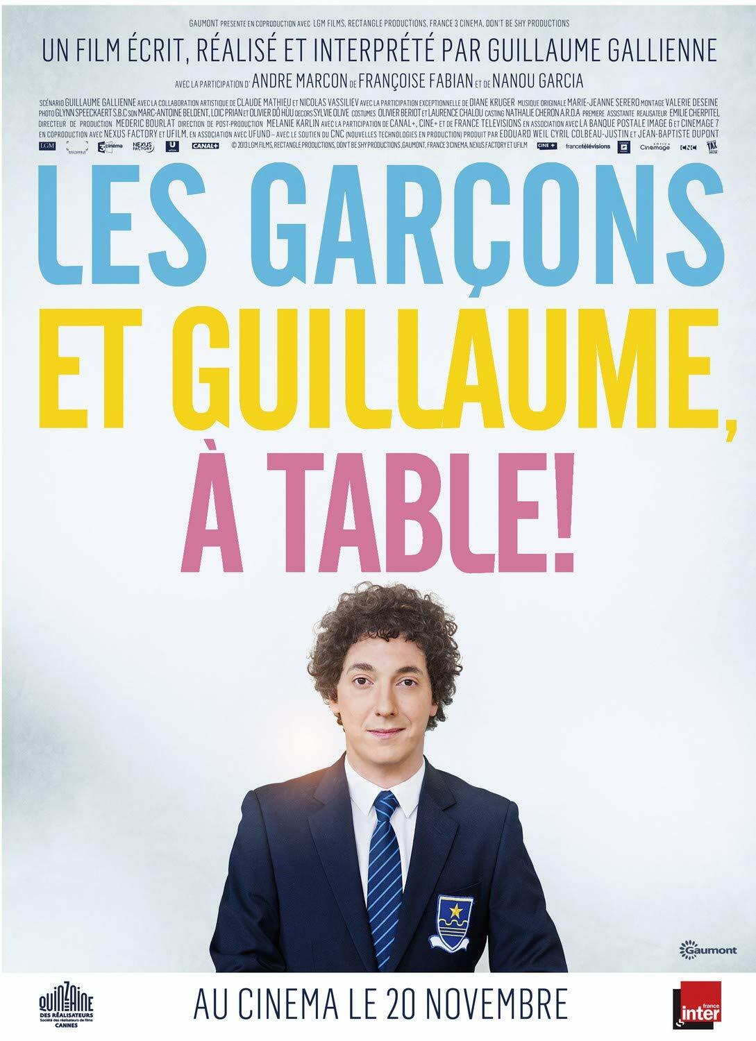 Livrenpoche : Les garçons et Guillaume à table - Guillaume Gallienne - DVD