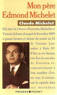 Livrenpoche : Mon père Edmond Michelet - Claude Michelet - Livre