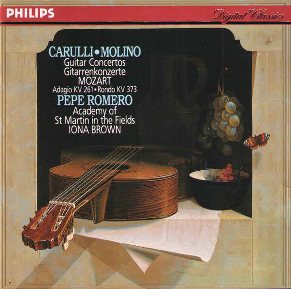Livrenpoche : Pepe Romero, The Academy Of St. Martin-in-the-Fields, Iona Brown, Fernando Carulli, Francesco Molino - Concertos; Mozart, Adagio Kv 261, Rondo Kv 373 - Pepe Romero, Iona Brown, The Academy Of St. Martin-in-the-Fields, Fernando Carulli, Francesco Molino - CD