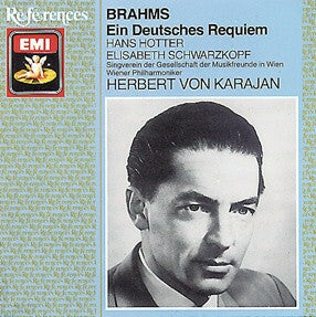 Livrenpoche : Brahms - Elisabeth schwarzkopf, hans hotter, Herbert von Karajan, singverein der gesellschaft der musikfreunde in wien , wiener philharmoniker - Ein deutsches requiem - Brahms, Herbert Von Karajan - CD