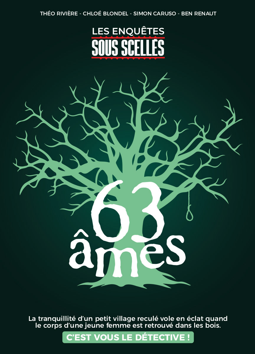 Livrenpoche : Sous-scelles : 63 ames - jeu d'enquête ! - - jeuSociete