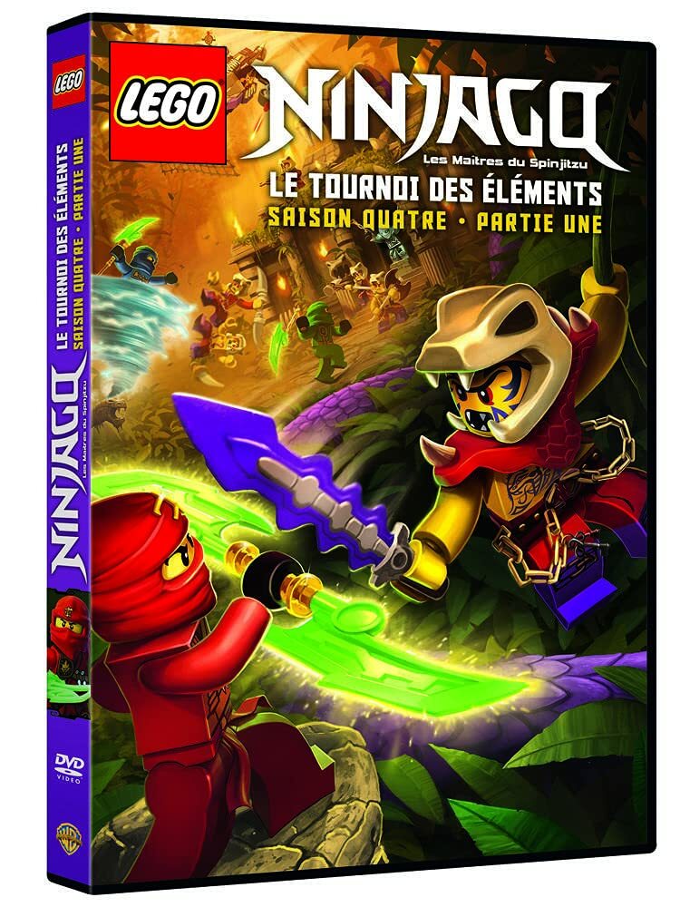 Livrenpoche : Lego ninjago, les maîtres du Spinjitzu saison 4 : Le tournoi des éléments partie 1 - Martin Skov, Trylle Vilstrup, Justin Joseph Murphy, Michael Helmuth Hansen, Peter Hausner - DVD