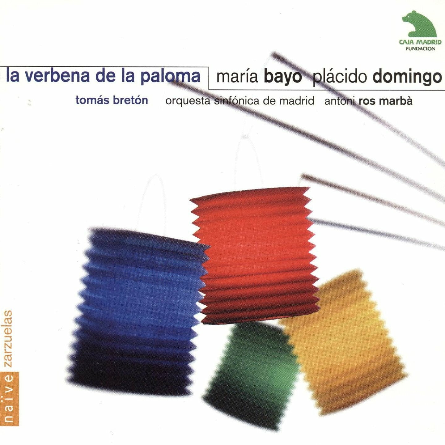 Livrenpoche : Maria Bayo, Placido Doingo - Verbena de la paloma - Placido Domingo, Sinfmadrid, Bayo, So Madr, Ros Marba - CD