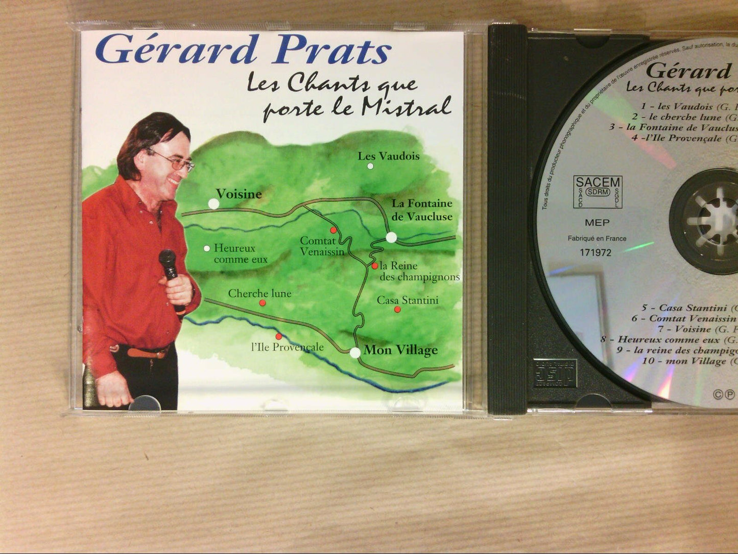 Livrenpoche : Gérard Prats - Les chants que porte le mistral - Gérard Prats - CD