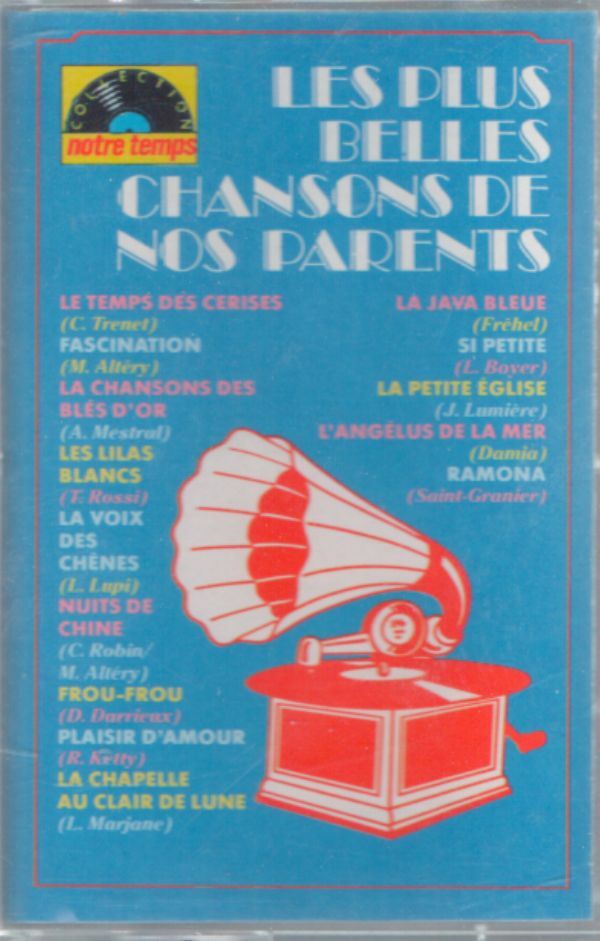 Livrenpoche : Les plus belles chansons de nos parents - Collectif - Cassette