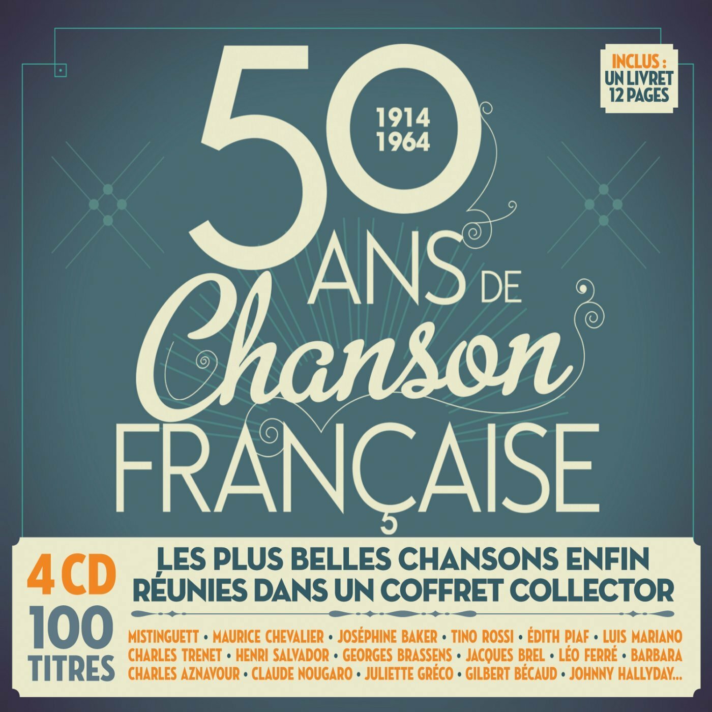 Livrenpoche : 50 ans de chanson française - Collectif - CD