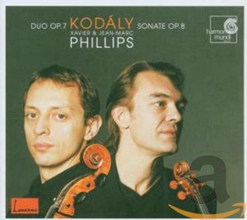 Livrenpoche : Kodaly, Jean - Marc phillips - Varjabédian, xavier phillips - Duo op 7, cello sonata op 8 - Kodaly, Jean-Marc Phillips-Varjabédian, Xavier Phillips - CD