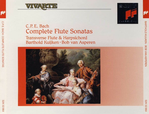 Livrenpoche : C.P.E. Bach, Barthold Kuijken Bob Van Asperen - Complete flute sonatas - Bach, Barthold Kuijken Bob Van Asperen - CD