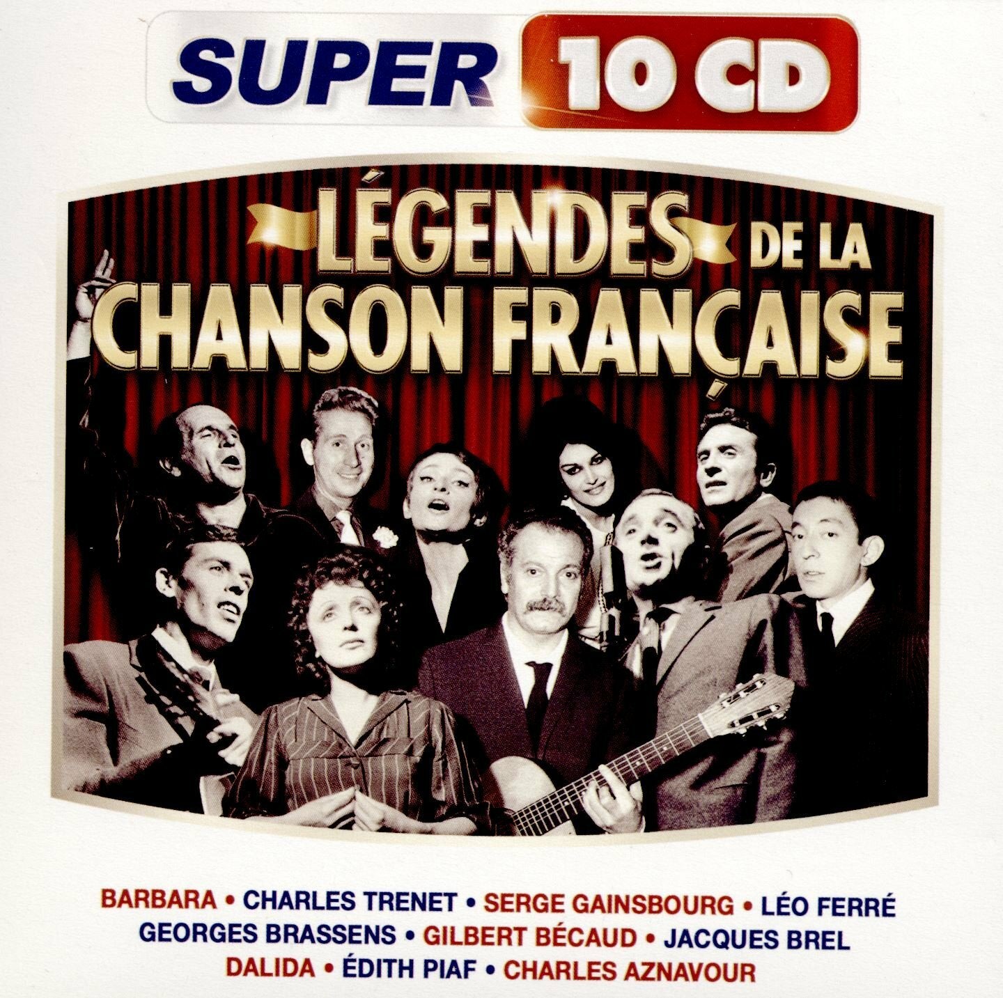 Livrenpoche : Les légendes de la chanson française (10 CD) - Collectif - CD