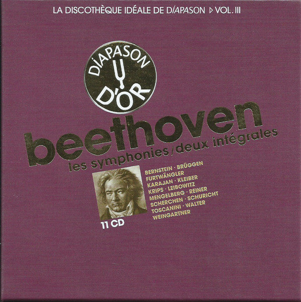 Livrenpoche : Beethoven - Bernstein, brüggen, fürtwangler, karajan, kleiber, krips, leibowitz, mengelberg, reiner, scherchen, schuricht, toscanini, walter, weingartner - Les symphonies, deux intégra - Beethoven - CD
