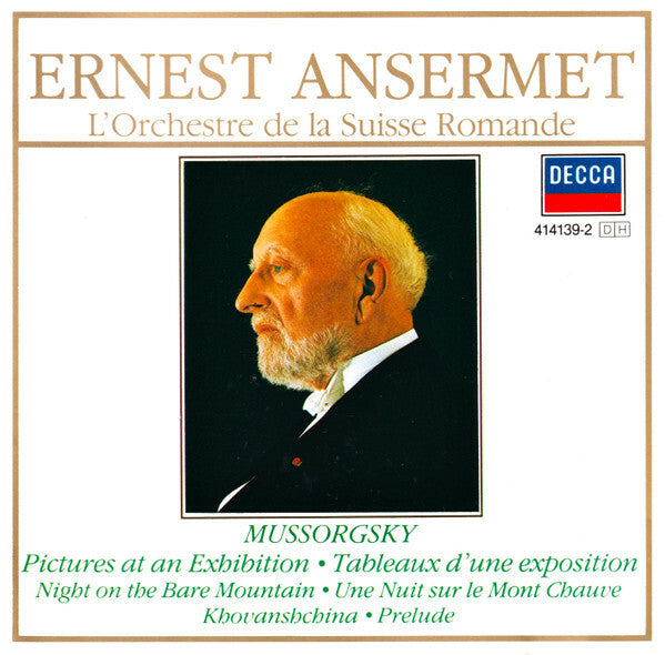Livrenpoche : Mussorgsky - Ansermet, l'orchestre de la suisse romande - Pictures at an exhibition night on the bare mountain khovanstchina prelude - Mussorgsky - CD