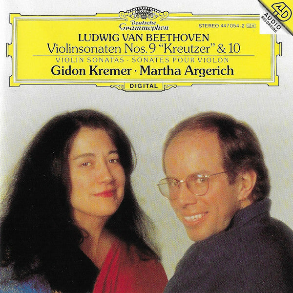 Livrenpoche : Ludwig Van Beethoven, Gidon Kremer, Martha Argerich - Violinsonaten nos. 9 kreutzer & 10 = violin sonatas = sonates pour violon - Martha Argerich, Ludwig van Beethoven, Gidon Kremer - CD