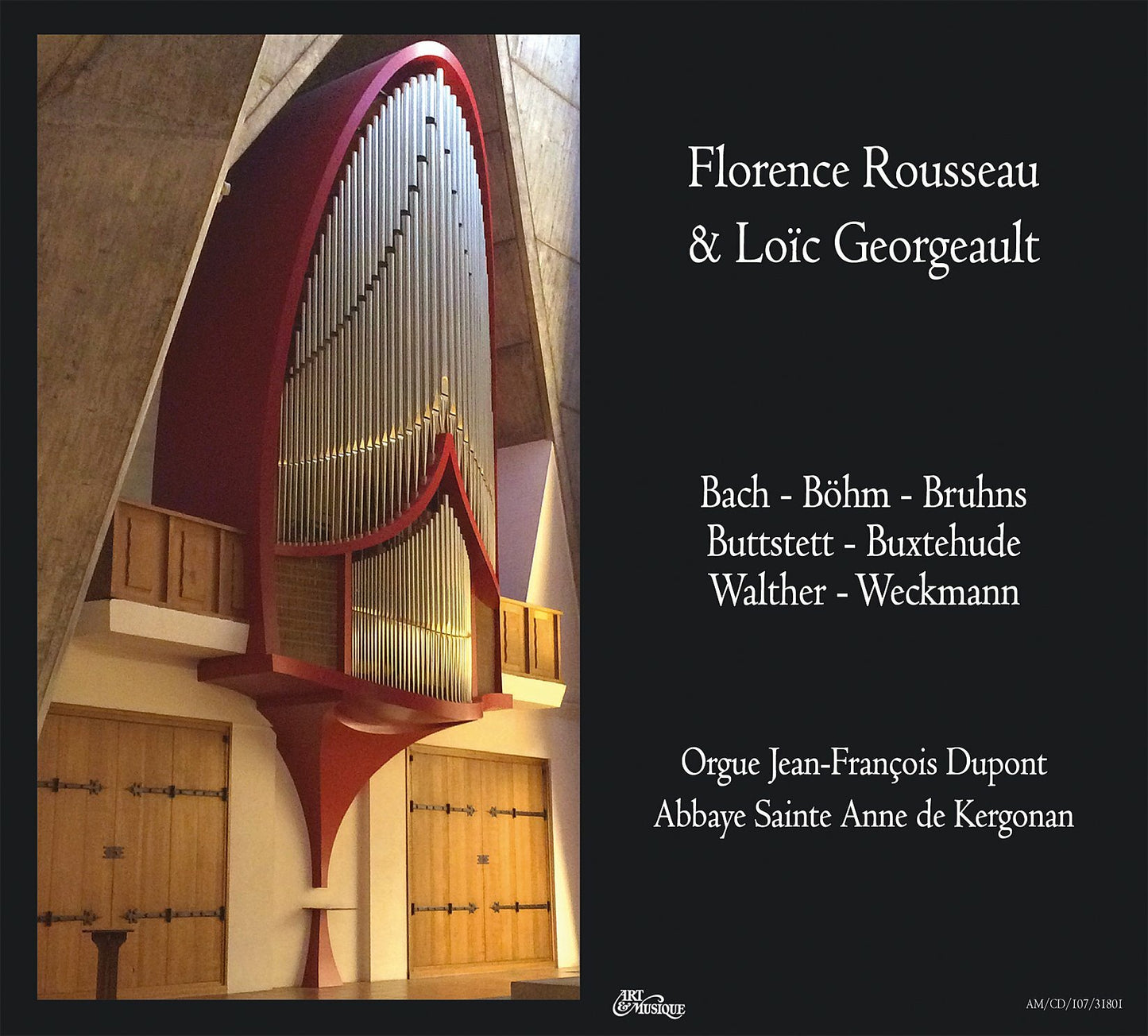 Livrenpoche : Orgue Jean - François dupont - Abbaye ste Anne de Kergonan - Florence Rousseau, Loïc Georgeault - CD