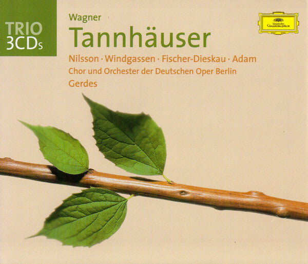 Livrenpoche : Wagner* - Nilsson* · Windgassen* · Fischer-Dieskau* · Adam* · Chor* Und Orchester Der Deutschen Oper Berlin · Gerdes* - Tannhäuser - Wagner - CD