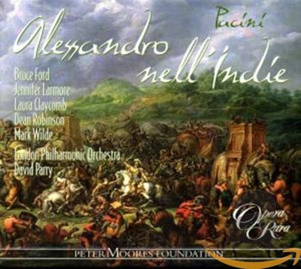 Livrenpoche : Pacini - Alessandro nell'Indie / Ford, Larmoe, Claycomb, Robinson, Wilde, LPO, Parry - London Philharmonic Orchestra, Jennifer Larmore, Mark Wilde, Dean Robinson, David Parry, Geoffrey Mitchell Choir, Bruce Ford, Laura Claycomb - CD