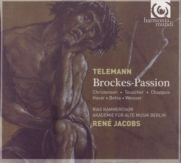 Livrenpoche : Telemann, Christensen Teuscher Chappuis Havár Behle Weisser Rias Kammerchor Akademie Für Alte Musik Berlin René Jacobs - Brockes - Passion - Telemann, Christensen Teuscher Chappuis Havár Behle Weisser Rias Kammerchor Akademie Für Alte Musik Berlin René Jacobs - CD
