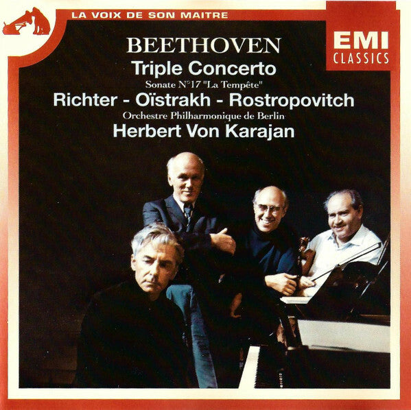Livrenpoche : Beethoven* : Richter* - Oïstrach* - Rostropovitch* - Herbert von Karajan - Triple Concerto - Beethoven : Richter - CD