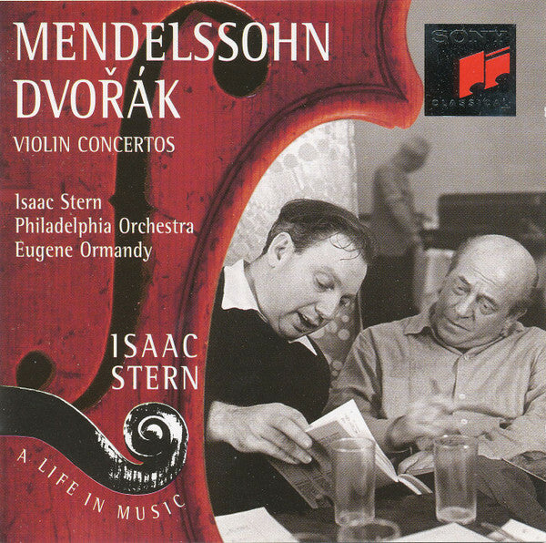 Livrenpoche : Mendelssohn*, Dvo?ák*, Isaac Stern, Philadelphia Orchestra*, Eugene Ormandy - Violin Concertos - Mendelssohn, eugène ormandy, Philadelphia Orchestra, Isaac Stern, Dvo?ák - CD