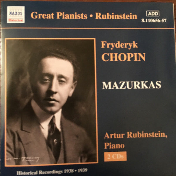 Livrenpoche : Fryderyk Chopin*, Artur Rubinstein* - Mazurkas - Artur Rubinstein, Fryderyk Chopin - CD