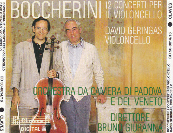 Livrenpoche : Luigi Boccherini, David Geringas, Orchestra Di Padova E Del Veneto, Bruno Giuranna - 12 Concerti Per Il Violoncello - Luigi Boccherini, David Geringas, Orchestra Di Padova E Del Veneto, Bruno Giuranna - CD
