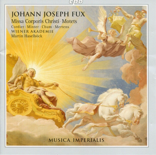 Livrenpoche : Johann Joseph Fux, Cordier* ? Minter* ? Chum* ? Mertens* ? Wiener Akademie, Martin Haselböck - Missa Corporis Christi ? Motets - Johann Joseph Fux, Cordier ? Minter ? Chum ? Mertens ? Wiener Akademie, Martin Haselböck - CD