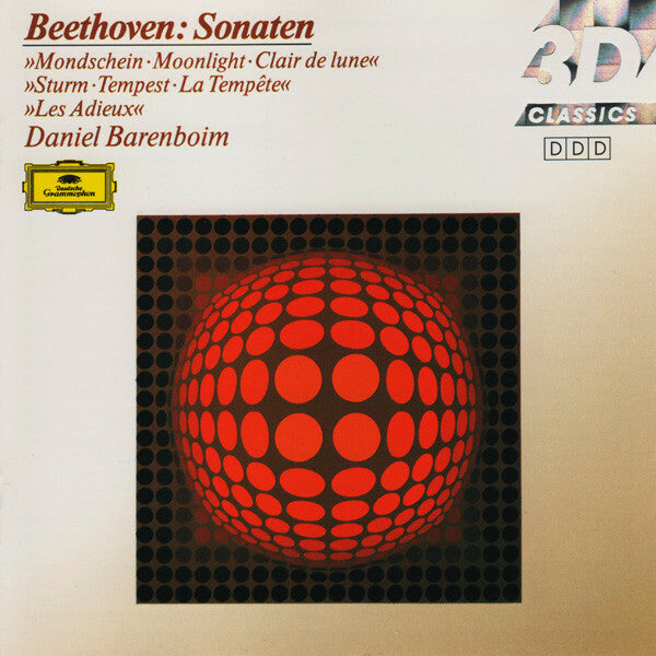 Livrenpoche : Beethoven*, Barenboim* - Piano Sonatas?Nos. 14 Moonlight?26 Les Adieux?17 The Tempest - Beethoven, Barenboim - CD
