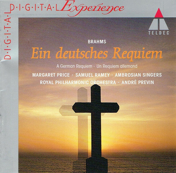 Livrenpoche : Brahms*, Margaret Price, Samuel Ramey, Ambrosian Singers*, Royal Philharmonic Orchestra, André Previn - Ein Deutsches Requiem - Brahms, Samuel Ramey, André Previn, Royal Philharmonic Orchestra, Margaret Price, Ambrosian Singers - CD