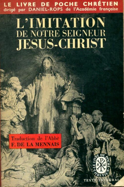 Livrenpoche : L'imitation de notre Seigneur, Jésus-Christ - F. De la Mennais - Livre