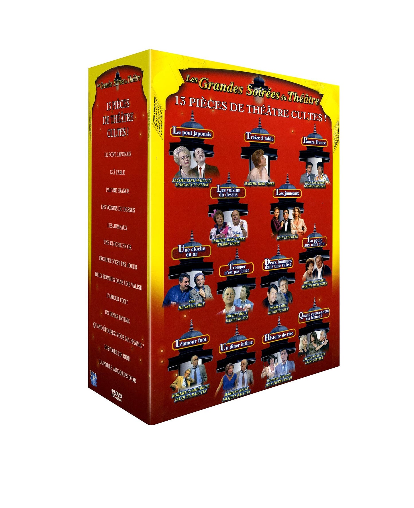 Livrenpoche : Les Grandes Soirées du Théâtre - Coffret 13 DVD - Pierre Sabbagh, Georges Folgoas, Philippe Ducrest, Jacques Duhen, Yves-André Hubert Daniel Colas, Michel Ayats Jacques Audoir - DVD