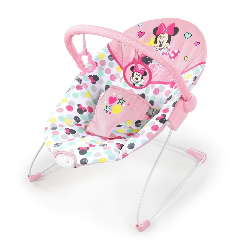 Livrenpoche : Transat BrightStarts Minnie mouse spotty dotty avec vibrations - - Divers