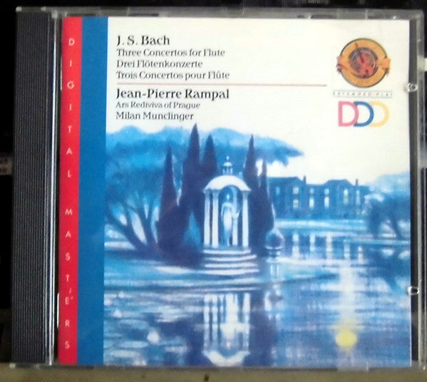 Livrenpoche : J. S. Bach*, Jean-Pierre Rampal / Ars Rediviva Of Prague* / Milan Munclinger - Three Concertos For Flute - J. S. Bach, Jean-Pierre Rampal, Ars Rediviva Of Prague, Milan Munclinger - CD