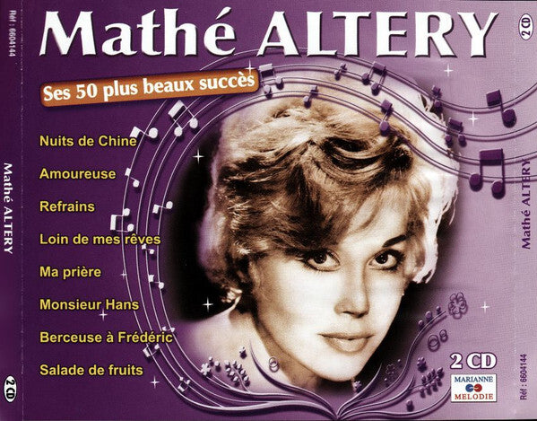 Livrenpoche : Mathé Altery* - Ses 50 Plus Beaux Succès - Mathé Altery - CD