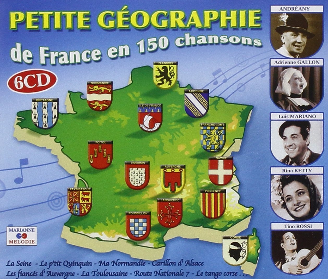 Petite Géographie : De France en 150 Chansons - - CD