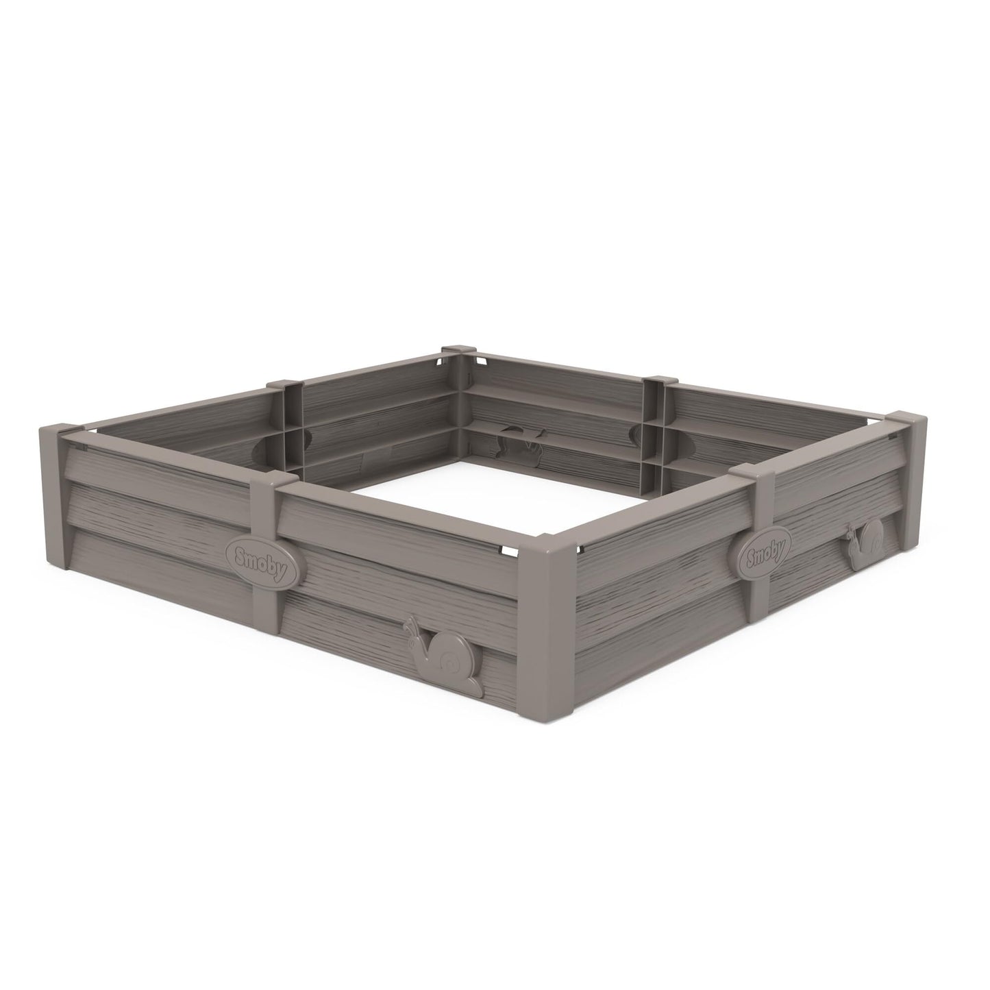 Livrenpoche : Smoby Life - Bac square garden - Bac à sable ou carré potager pour maisons smoby - 76x76 cm - Bâche incluse - Matière recyclée - A partir de 2 ans - Fabrication française - - Divers