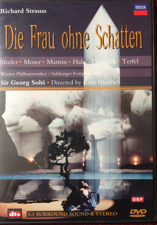Livrenpoche : Richard Strauss - Studer*, Moser*, Marton*, Hale*, Lipov?ek*, Terfel*, Wiener Philharmoniker, Georg Solti - Die Frau ohne Schatten (1992 Salzburger Festspiele) - Richard Strauss - DVD