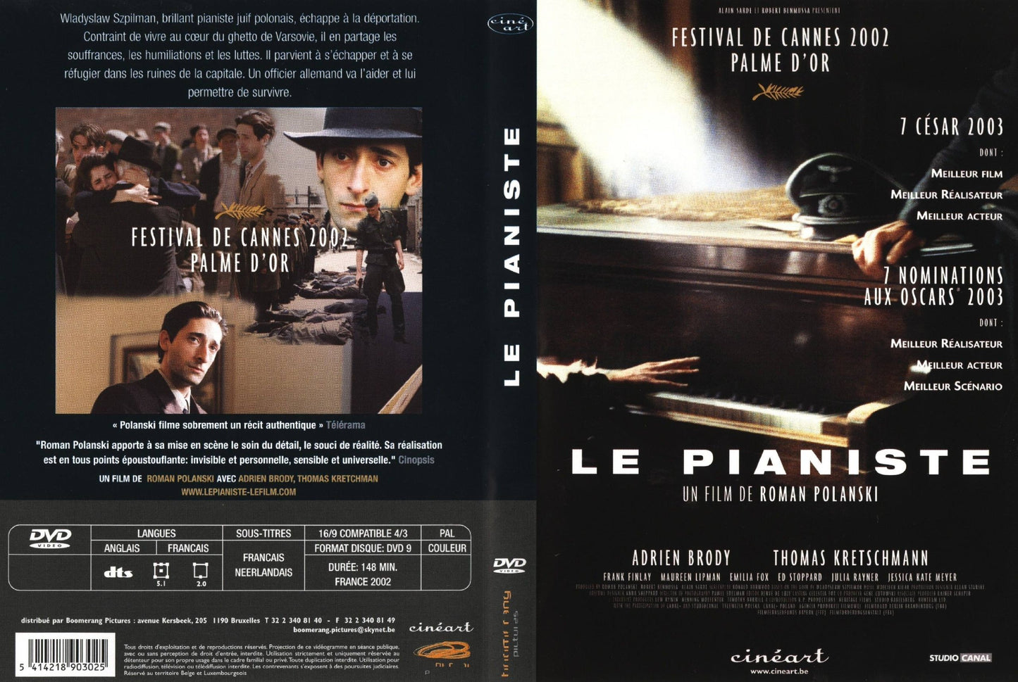 Livrenpoche : Le Pianiste de Roman Polanski - XXX - DVD