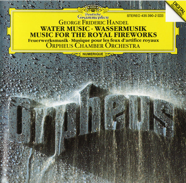 Livrenpoche : George Frideric Handel* - Orpheus Chamber Orchestra - Water Music · Music For The Royal Fireworks - George Frideric Handel - CD