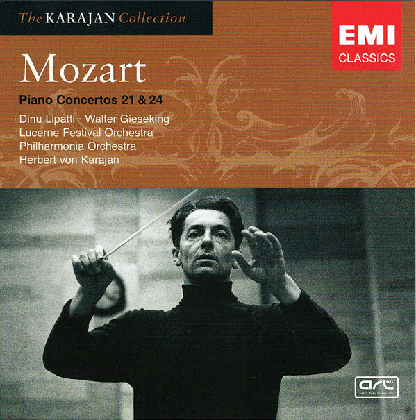 Livrenpoche : Mozart*, Dinu Lipatti, Walter Gieseking, Lucerne Festival Orchestra, Philharmonia Orchestra, Herbert von Karajan - Piano Concertos 21 & 24 - Mozart, Herbert Von Karajan, Philharmonia Orchestra, Dinu Lipatti, Walter Gieseking, Lucerne Festival Orchestra - CD