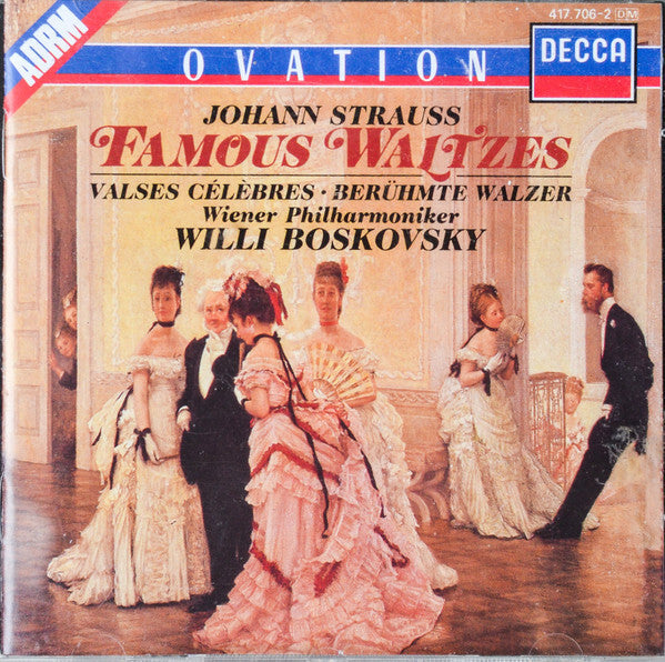Livrenpoche : Johann Strauss* - Willi Boskovsky, Wiener Philharmoniker - Famous Waltzes - johann strauss - CD