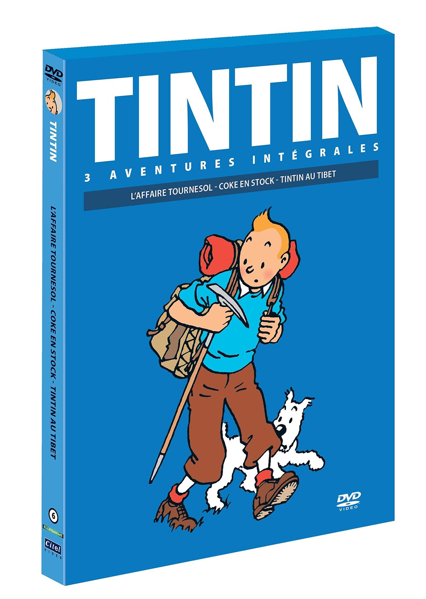 Livrenpoche : 3 Aventures-Vol. 6 : Tintin au Tibet + l'affaire Tournesol + Coke en Stock - Stéphane Bernasconi - DVD