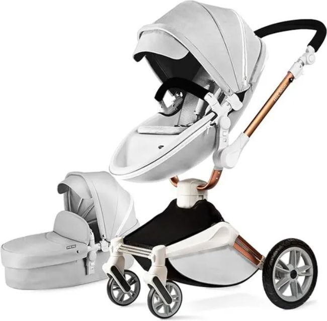 Poussette HotMom 2 en 1 360° Grey - - Divers