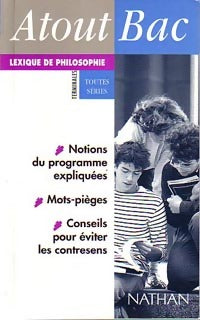 Livrenpoche : Lexique de philosophie Terminales - Inconnu - Livre