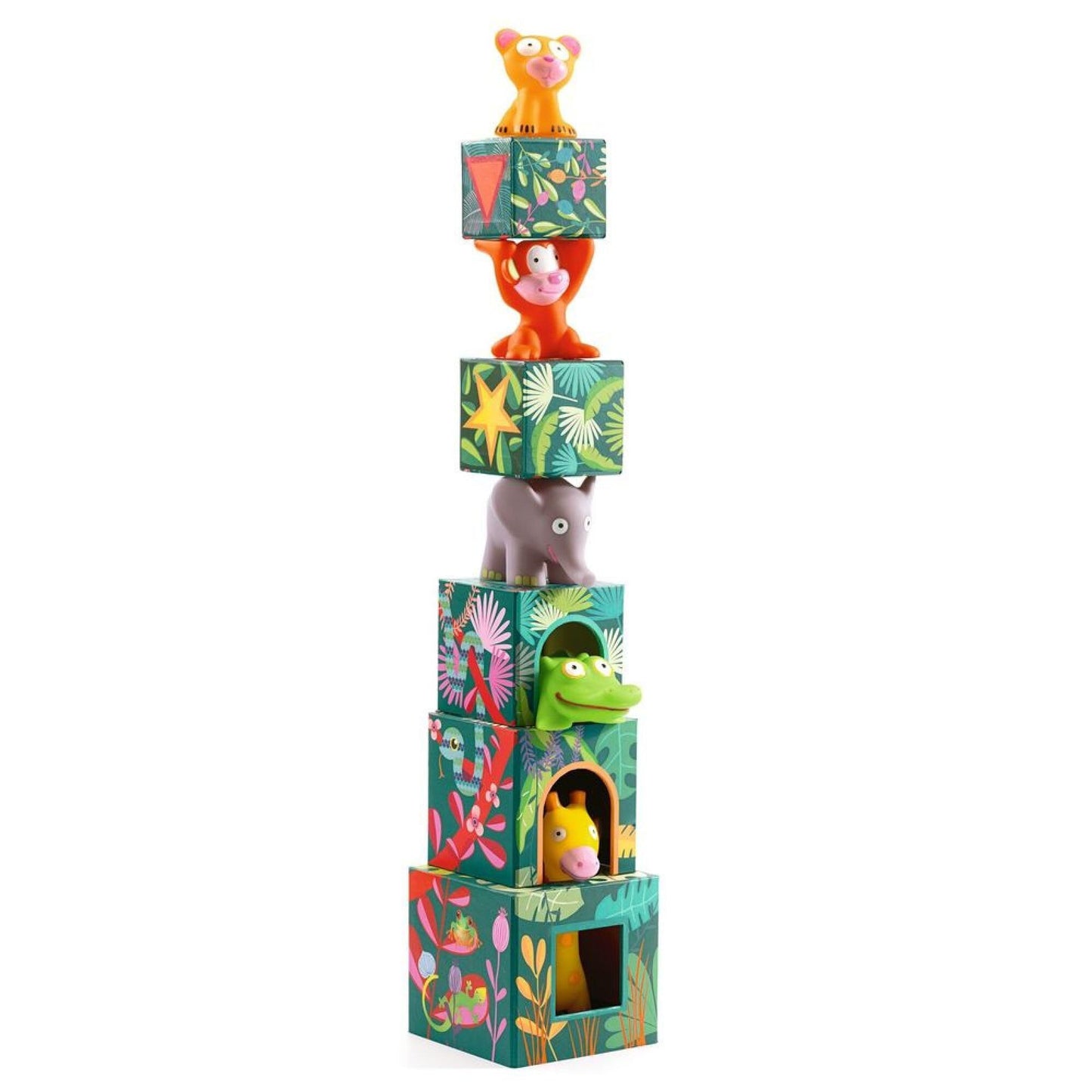 Djeco - Maxi Topanijungle - Jouets à empiler premier âge - DJ09101 - - jeuSociete