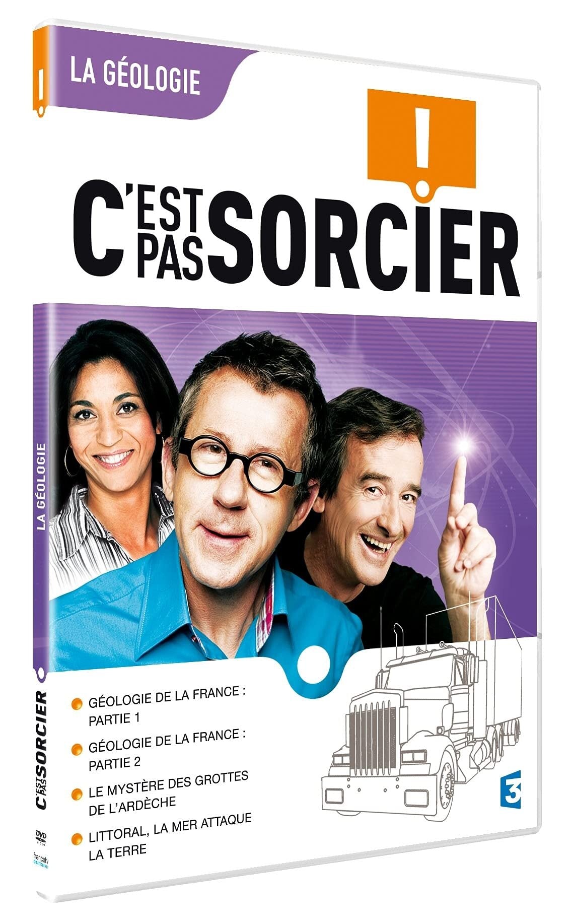 C'est Pas Sorcier : Géologie : la France parties 1 et 2 + mystère des grottes de l'Ardèche + littoral, la mer attaque la terre - Jean-Marie Sigot, Catherine Breton, Vincent Basso-Bondini - DVD