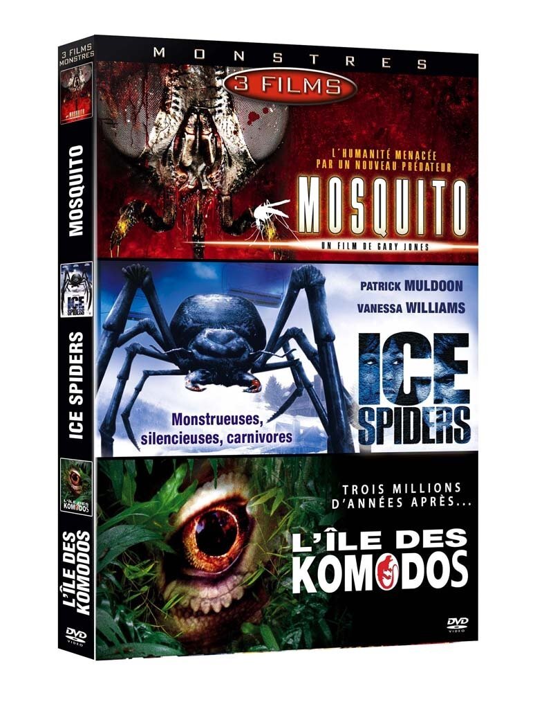 Coffret monstres 2 : mosquito / ice spiders / l'ile des komodos géants - Takacs, Tibor, Wynorski, Jim - DVD