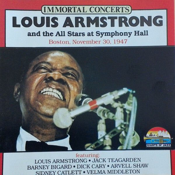 Louis Armstrong And His All-Stars - Louis Armstrong And The All Stars At Symphony Hall - Louis Armstrong And His All-Stars - CD