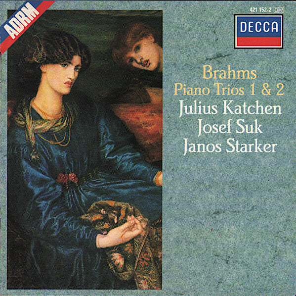 Brahms* - Julius Katchen, Josef Suk, Janos Starker - Piano Trios 1 & 2 - Brahms - CD
