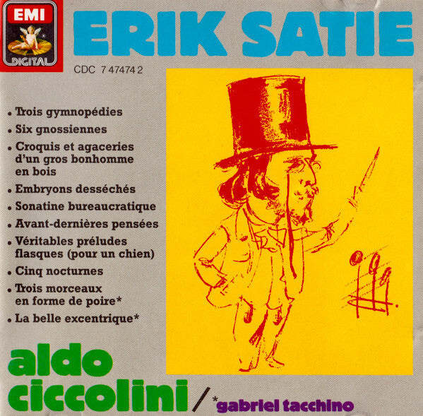 Erik Satie - Oeuvres d'erik satie - Erik Satie, Gabriel Tacchino, Aldo Ciccolini - CD