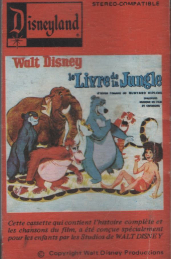 Disneyland - Le livre de la jungle - Disney - Cassette