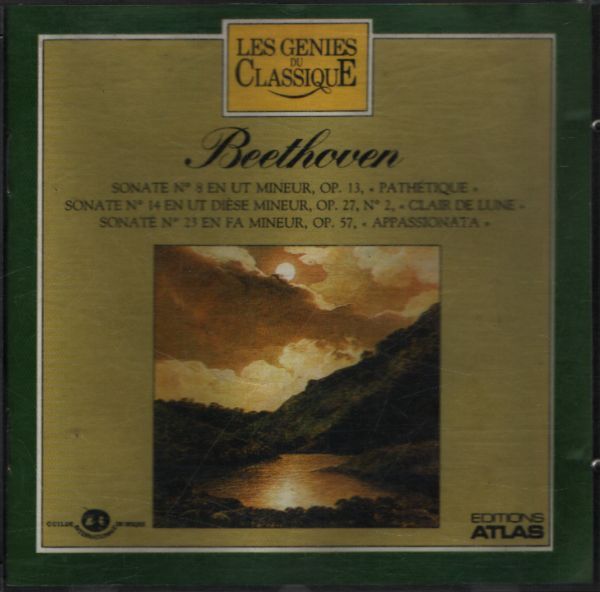 Les génies Du Classique II 5 : Beethoven - Sonate n°8 OP 13 / Sonate n°14 OP 27 / Sonate n°23 OP 57 - Beethoven - CD